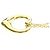 Elsa Peretti Tiffany & Co Collana Pendente Cuore Aperto in Oro 18K Tiffany D'oro - vista 3