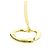 Elsa Peretti Tiffany & Co Collana Pendente Cuore Aperto in Oro 18K Tiffany D'oro - vista 4