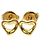 Tiffany & Co Pendientes Open Heart Extra Mini en Oro Rosa Tiffany Dorado