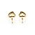 Tiffany & Co Pendientes Open Heart Extra Mini en Oro Rosa Tiffany Dorado - vista 3