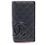 Cartera larga bifold negra de la línea Cambon de Chanel Negro
