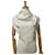 Silk In Hermès Bufanda Geant Triangular Bordada con Cuentas para Mujeres Hermes Blanco Seda