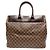 Borsa Boston Damier Greenwich PM Louis Vuitton Marrone