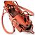 Borsa in pelle perforata Anagram Loewe Arancione - vista 12