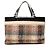 Borsa in tweed beige Burberry - vista 2