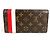 Lange Brieftasche Sarah Monogram Groom Louis Vuitton Braun Rot - Ansicht 2