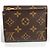 Cartera Compacta Anais Monograma Louis Vuitton Castaño - vista 2