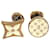 Gemelli Monogram in oro e bianco Louis Vuitton D'oro  - vista 1