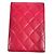 Funda de pasaporte bifold acolchada con logo CC Coco de Chanel Roja - vista 2