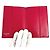 Funda de pasaporte bifold acolchada con logo CC Coco de Chanel Roja - vista 3