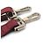 Borsa a spalla bordeaux e rosa metallico Christian Dior Argento Bordò - vista 13