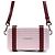 Borsa a spalla bordeaux e rosa metallico Christian Dior Argento Bordò - vista 3