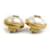 Orecchini in metallo Chanel Coco Mark D'oro Bianco sporco - vista 3