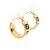 Pendientes de aro de metal dorado Fendi - vista 2