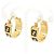 Pendientes de aro de metal dorado Fendi - vista 3
