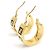 Pendientes de aro de metal dorado Fendi - vista 5