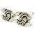 Orecchini a clip in metallo argento Chanel Coco Mark - vista 2