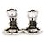 Orecchini a clip in metallo argento Chanel Coco Mark - vista 6