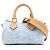 Borsa a mano Nano Speedy Monogram Denim Louis Vuitton Blu chiaro