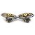 Orecchini in metallo gunmetal dorato Chanel Coco Mark D'oro Metallico - vista 3