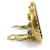 Orecchini a clip in metallo e plastica Chanel Coco Mark Nero D'oro - vista 2