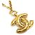 CHANEL Coco Mark Metallgoldkette Golden