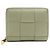 Billetera bi-fold de cuero verde Bottega Veneta