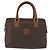 Céline Celine Vintage Macadam Canvas and Leather Marrone