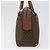 Céline Celine Vintage Macadam Canvas and Leather Marrone - vista 3