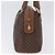 Céline Celine Vintage Macadam Canvas and Leather Marrone - vista 4