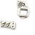 Bracciale in argento con logo T di Gucci in rilievo Bure - vista 4