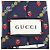 Cravatta in seta Gucci GG logo Ape Ananas Fragola Blu Blu navy - vista 9