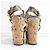 Python Wedge Sandalen von Salvatore Ferragamo Grün - Ansicht 4