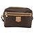 Céline Celine Vintage Macadam Canvas and Leather Marrone