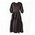 Autre Marque Robe à manches bouffantes en coton Cecilie Bahnsen Bronze Marron foncé