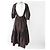 Autre Marque Robe à manches bouffantes en coton Cecilie Bahnsen Bronze Marron foncé - vue 4