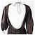 Autre Marque Robe à manches bouffantes en coton Cecilie Bahnsen Bronze Marron foncé - vue 5