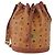 MCM Visetos Canvas and Leather Marrone