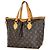 Borsa Tote Palermo PM di Louis Vuitton Marrone