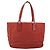 Gucci Vintage Open Tote GG Canvas and leather Medium Rosso