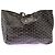 Borsa a mano Goyard monogramma nera Nero