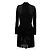 Alaïa Schwarzes Wollkleid mit langen Ärmeln - Ansicht 2