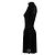 Alaïa Schwarzes Wollkleid mit langen Ärmeln - Ansicht 4