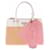 Prada Borsa "Galleria" bianca rosa e pesca Multicolore