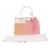 Prada Borsa "Galleria" bianca rosa e pesca Multicolore - vista 8