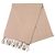 Hermès Evelyn Fransen Cashmere Schal Beige Khaki