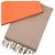 Hermès Evelyn Fransen Cashmere Schal Beige Khaki - Ansicht 2