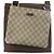 Borsa a Spalla Gucci GG Supreme Beige - vista 2