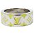 Anello a fascia LV Mosaic di Louis Vuitton Argento Giallo - vista 3