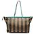 Fendi Pequin Canvas Schultertasche Braun - Ansicht 2